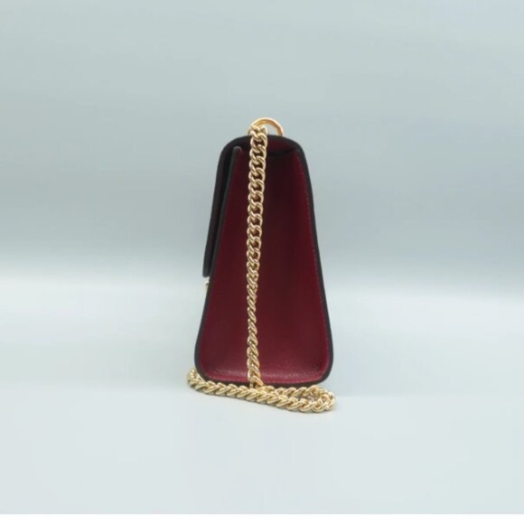 100% Authentic GUCCI Padlock Multicolor Tian Print GG Canvas Shoulder Bag - Picture 3 of 12